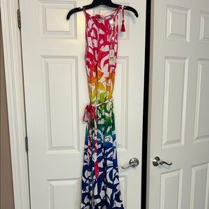 NWT! Tommy Bahama tropical blooms maxi dress! Medium.